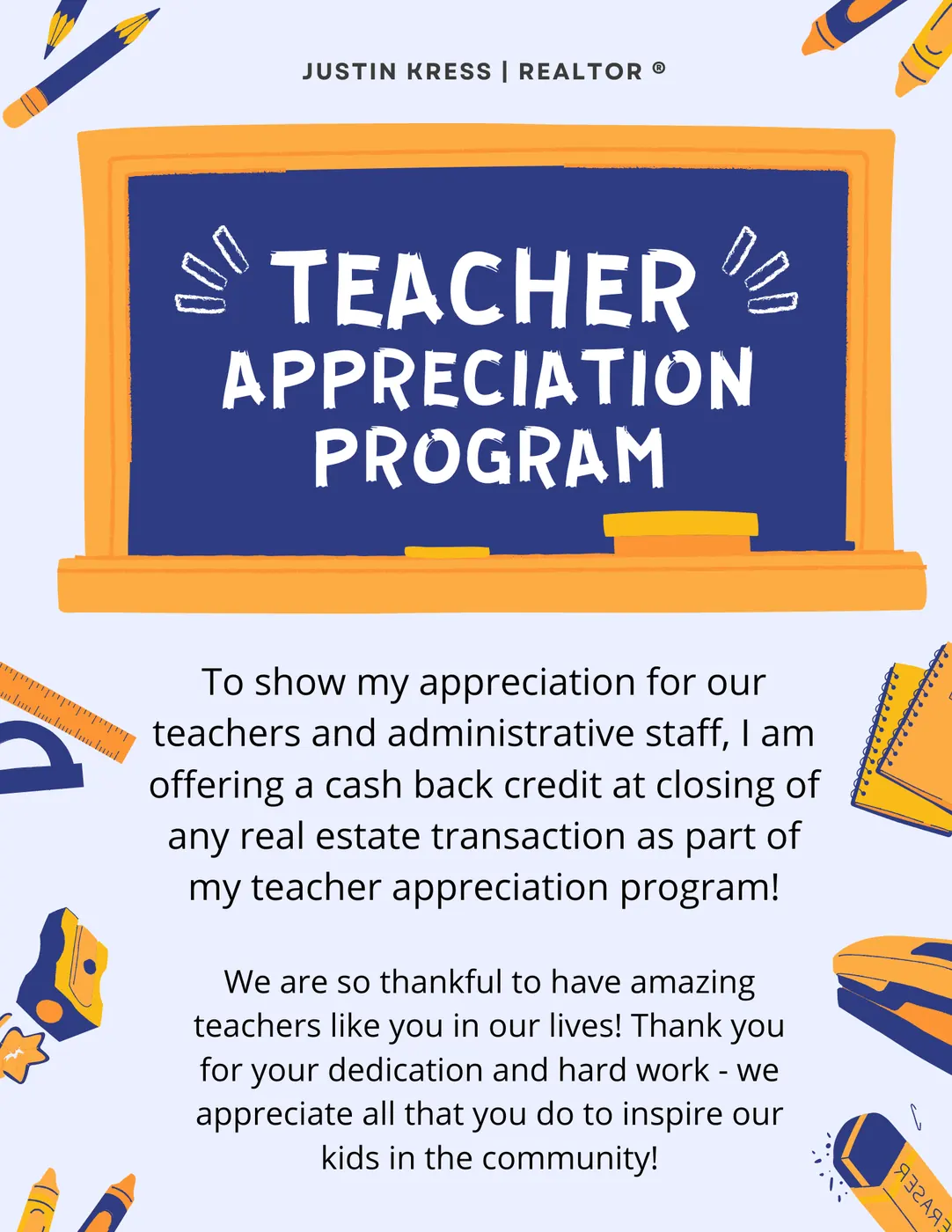 teacher appreciation flyer